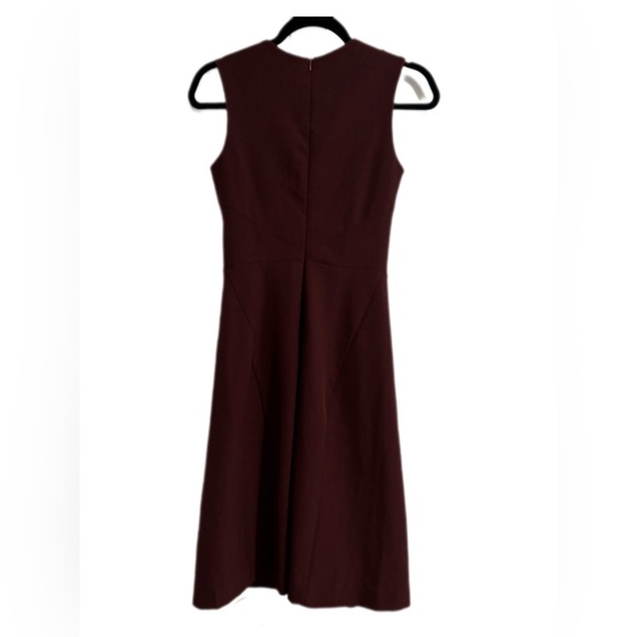 M.M. LaFleur Burgundy/Dark Purple Work Dress - Picture 6 of 8